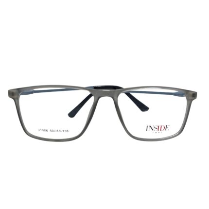 INSIDE TR90 Lightweight Transparent Grey Eyeglass Frame